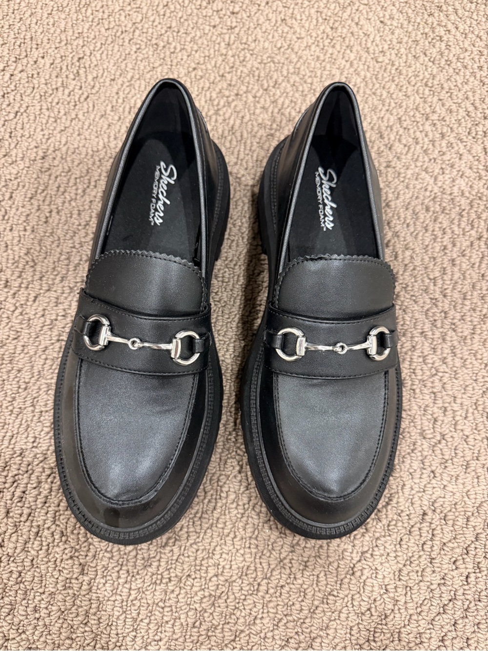 Skechers Women’s Black Slip-On Loafers